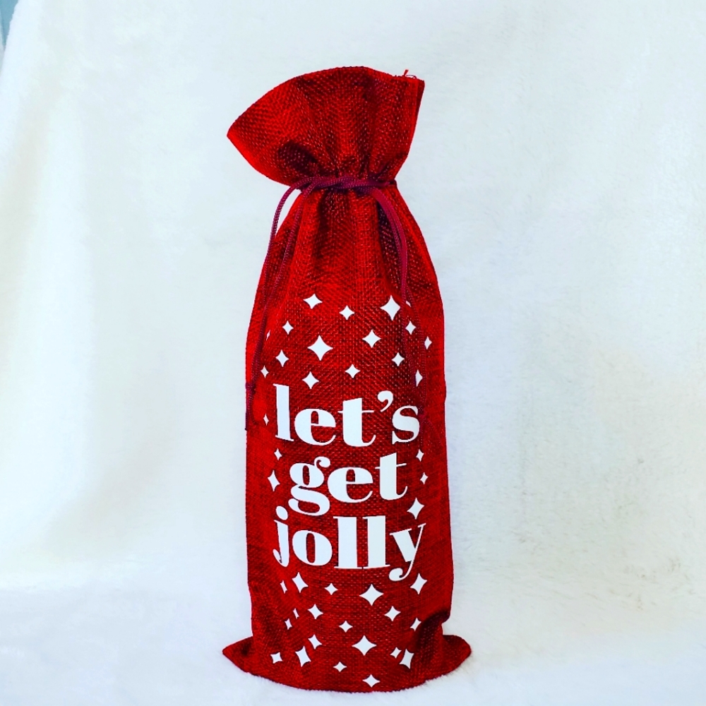 Personalized wine bags.